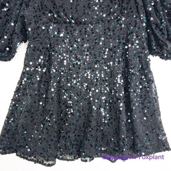 New! City Chic Scattered Glow Dress‎ - emerald, size M/18 - Picture 5 of 16